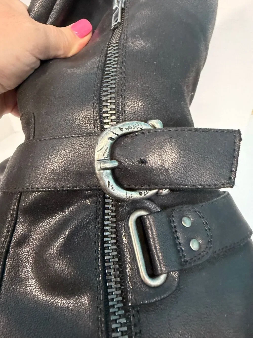 Baretraps Carisse Black Buckle Boots Women’s Size 11